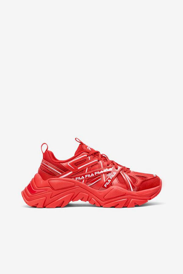 Fila Women's Electrove 2 90S Trainers Shoe - Red / Red | UK-184ACETXH